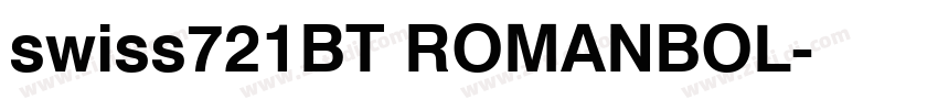 swiss721BT ROMANBOL字体转换